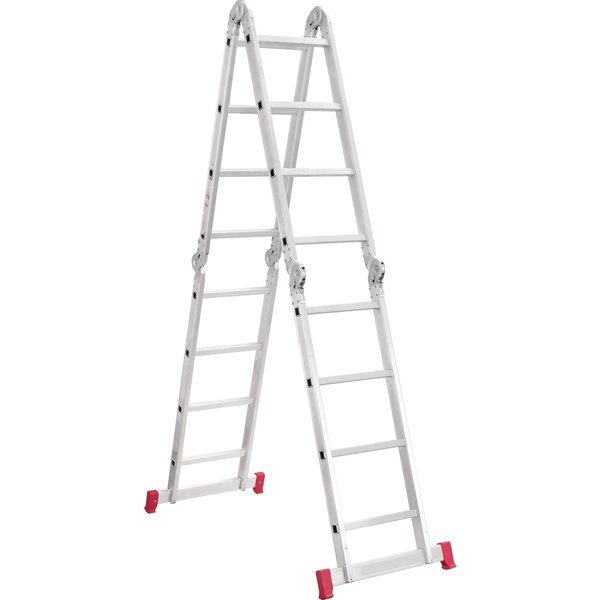 Escada articulada em alumínio, 4 x 4, 13 em 1, BOTAFOGO