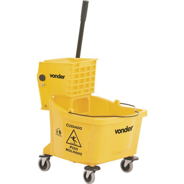 Carro/balde plástico para limpeza, com espremedor, 32 litros, BEV 3200, VONDER