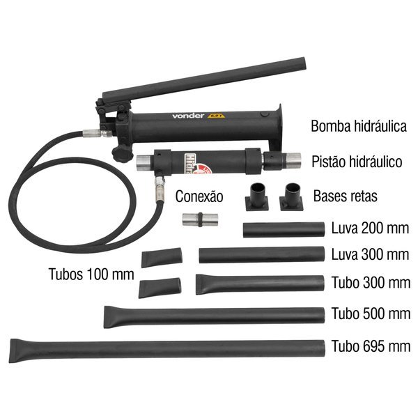 Esticador hidráulico para lataria 6 toneladas VONDER