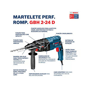 Martele Perfurador GBH2-24D